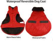 Thick Winter Dog Jacket,Lightweight Waterproof Windproof Winter Dog Coat, Warm Dog Vest with Two Layers of Wool Lining