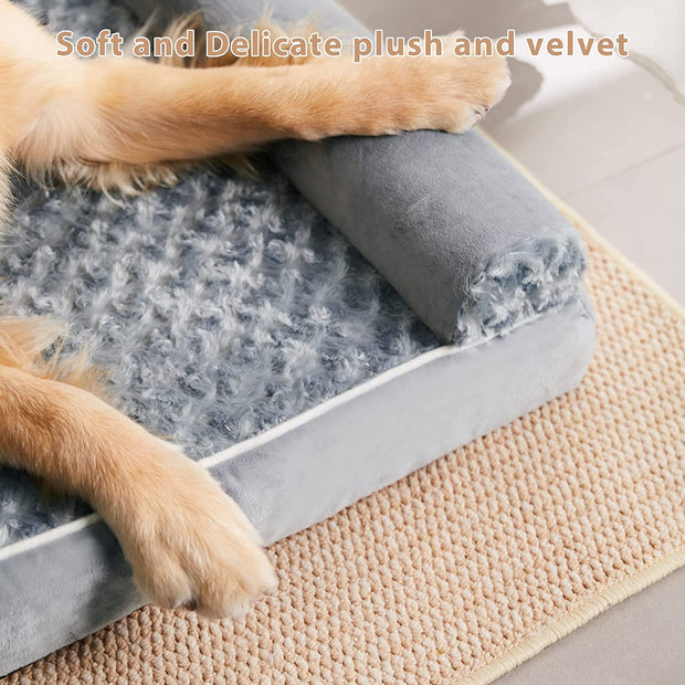 Orthopedic Dog Bed With Back Support