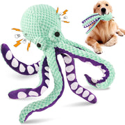 Squeaky Dog Stuffed Octopus Toy for Chewing Purpose and Boredom