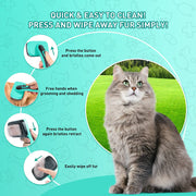 Self-Cleaning Slicker Brush for Shedding & Grooming Long Short Haired