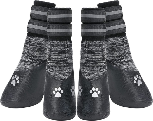 Socks for the Dog Anti-Slip Dog Socks with Adjustable Strap for Indoor Hardwood Traction Control